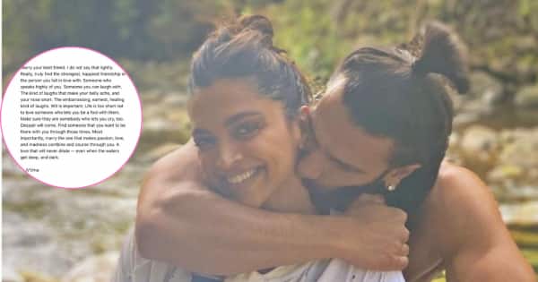 Deepika Padukone showered love on Ranveer Singh by sharing the post, the actress praised her husband fiercely in the love note